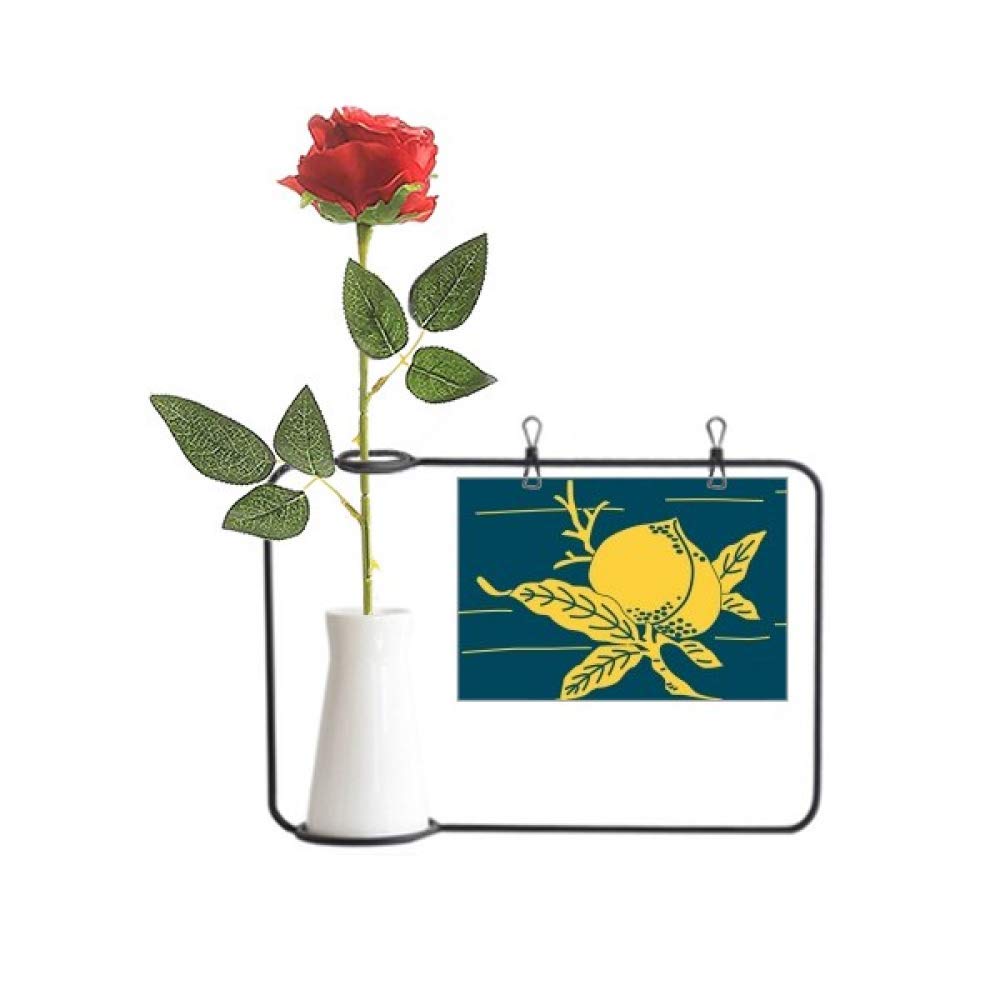 Fleur de rose artificielle de culture sous vase bouteille déco murale suspendre
