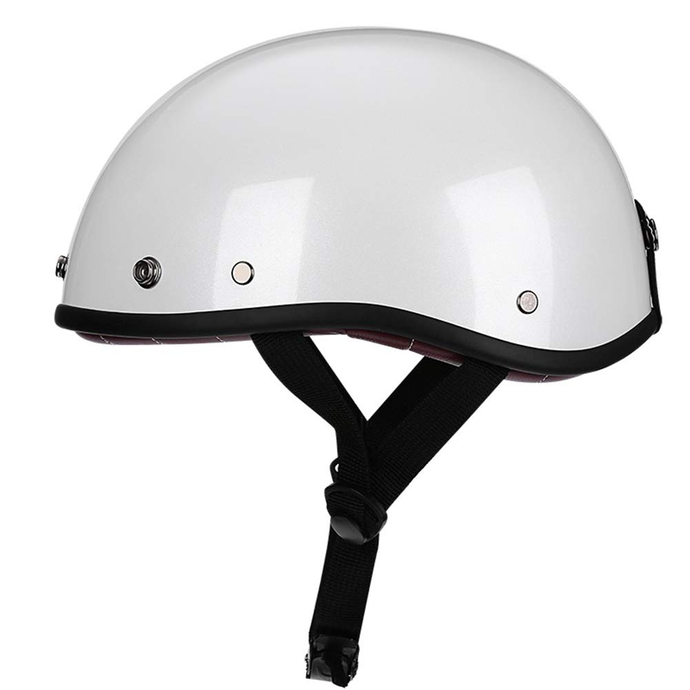 Medio casco de moto abierto vintage para hombres y mujeres