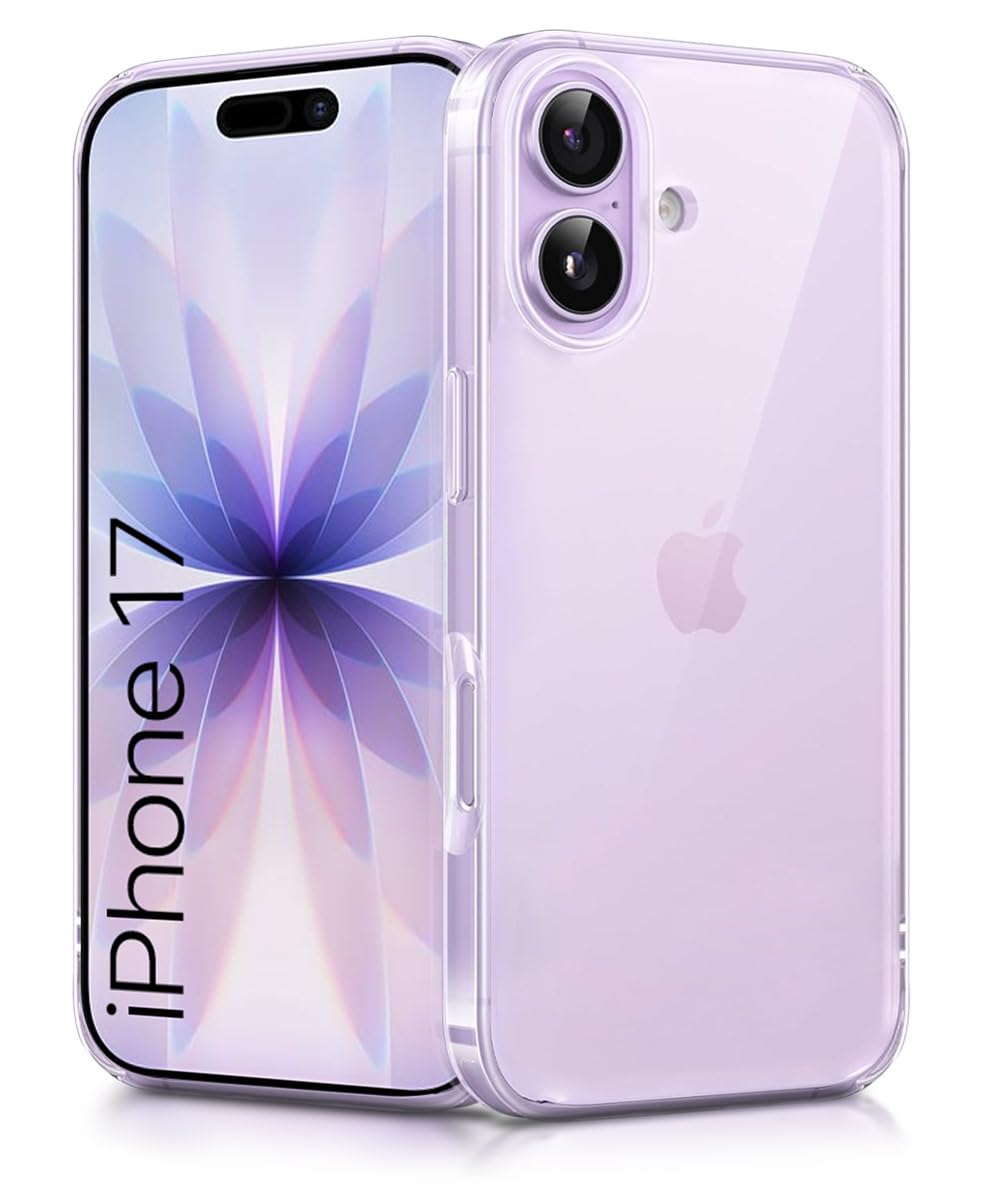 WOW IMAGINE Transparent Back Cover Case for iPhone 17 2025 | Raised Bumps for Full Device & Camera Protection Shockproof TPU Silicone Back Case Mobile Cover – Transparent