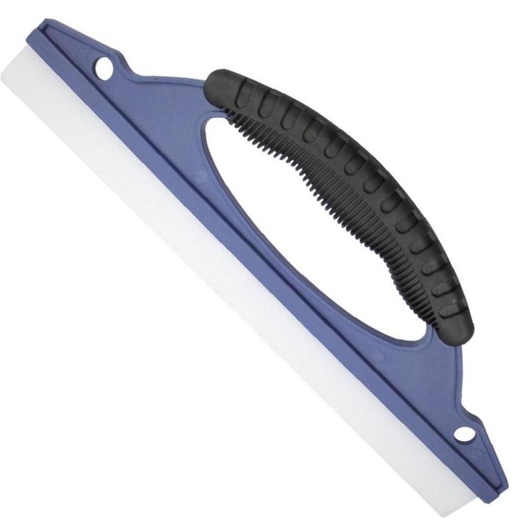 Sanfly Blue Car Glass Scraper, Silicone Water Wiper Car Dryer Squeegee Vehicle Windshield Window Wash Cleaning