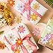 Whaline Boho Floral Stickers Roll Laser Groovy Daisy Flower Seal Stickers Hippie Waterproof Self-Adhesive Decals for Back to School Envelope Journal Scrapbook Gift Decor Birthday Holiday, 500 Pcs
