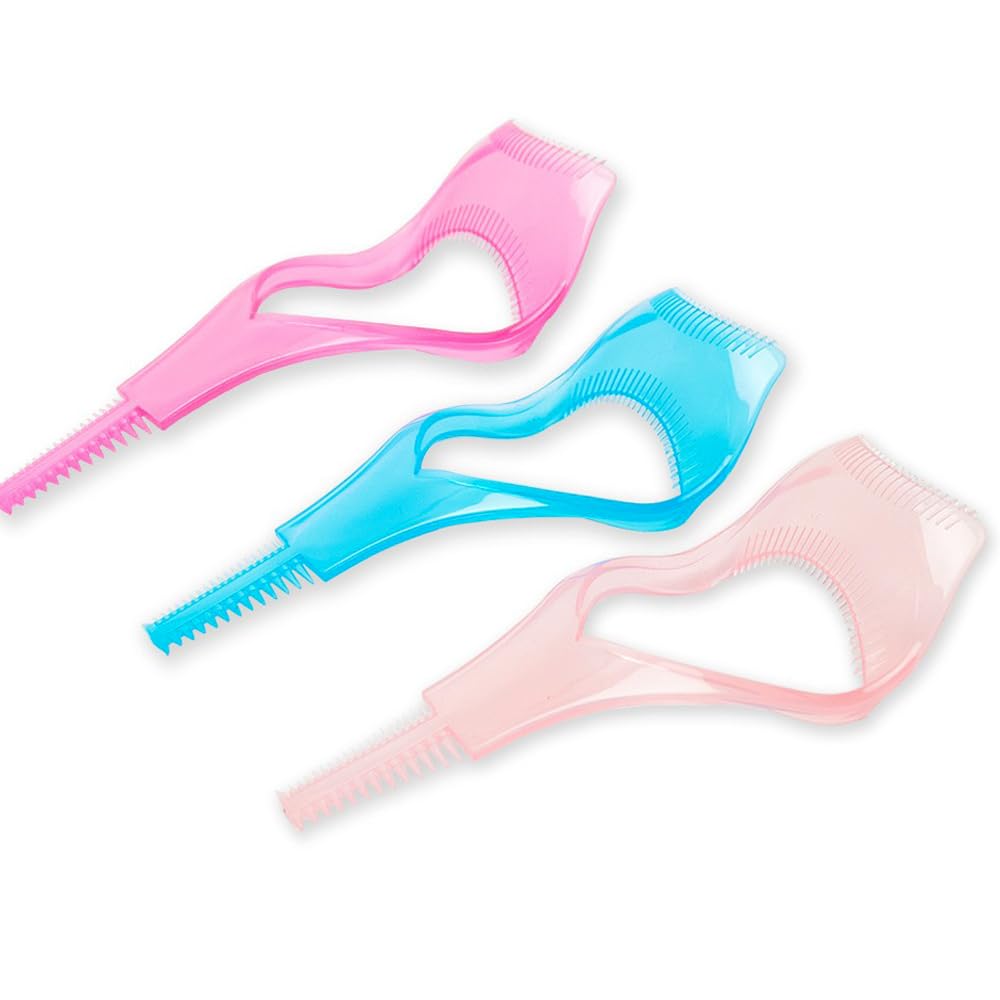 マスカラガード 3in1 3個セット マスカラガード まつげコーム アイメイクツール 睫毛コーム まつげ補助ツール マスカラ アプリケーター 多機能 再利用可能