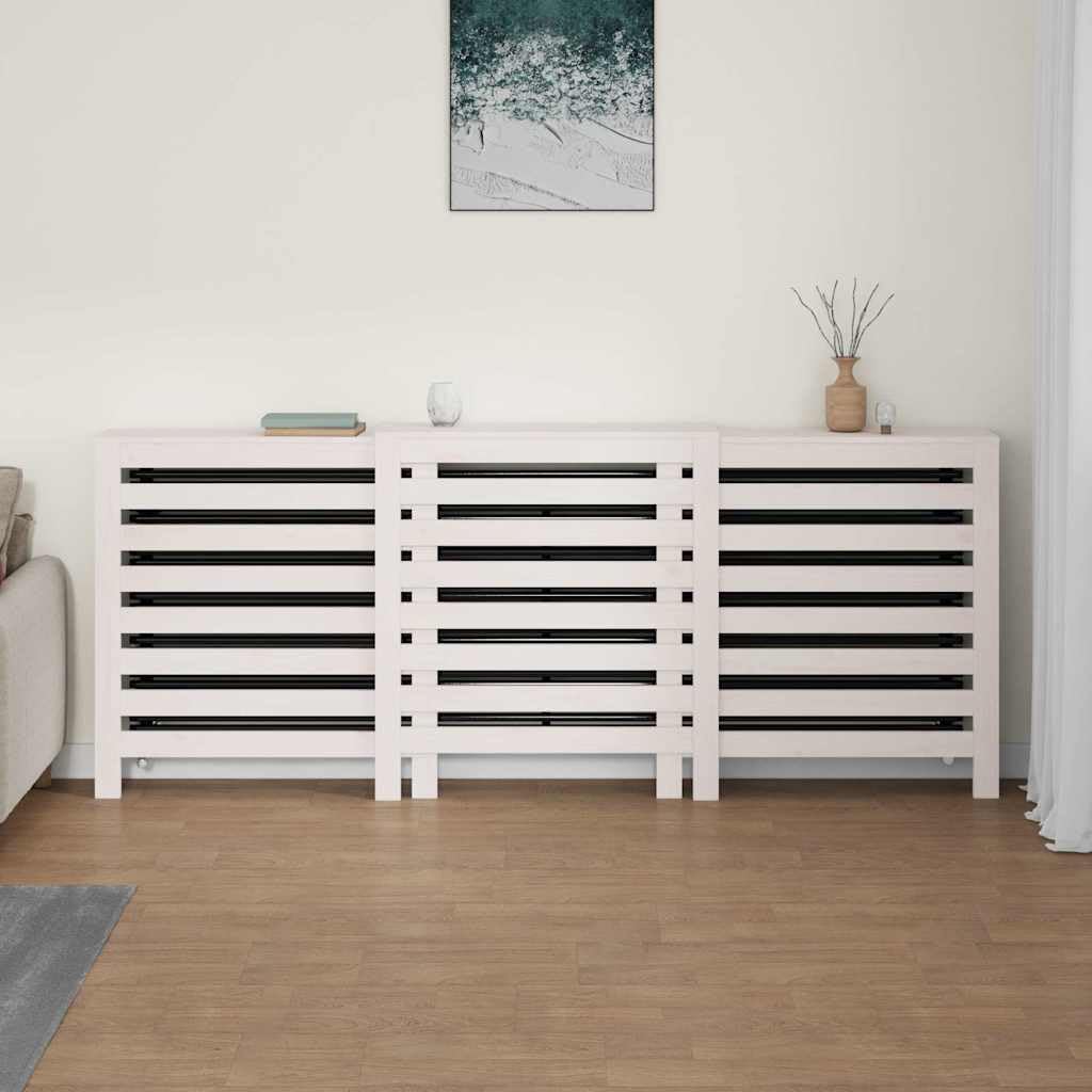 Copertura per termosifone, 210 x 21 x 85 cm, in legno di pino massiccio