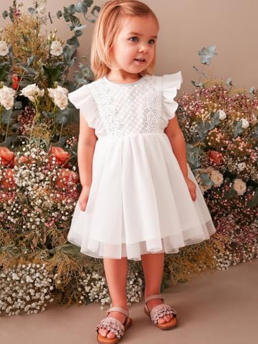 AGQT Baby Girls Tulle Tutu Dress Sleeveless Party Dress Size 6M-5T3