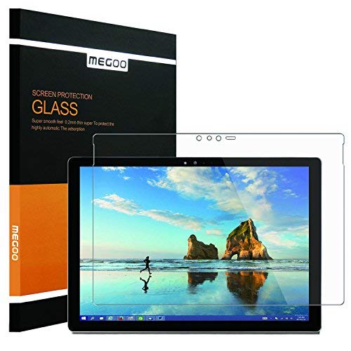 Megoo Screen Protector For New Surface Pro 5, Ultra Clear/High Response/Tempered Glass, Compatible For Microsoft Surface Pro 6/ Pro 2017/ Pro4 12.3 Inch #TOP14