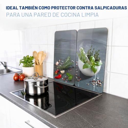 Placas protectoras para cocina de vidrio y protector contra salpicaduras 6