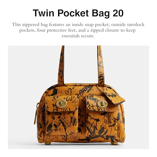 Coach The Originals Graffiti Print Twin Pocket Bag 20 - image 2