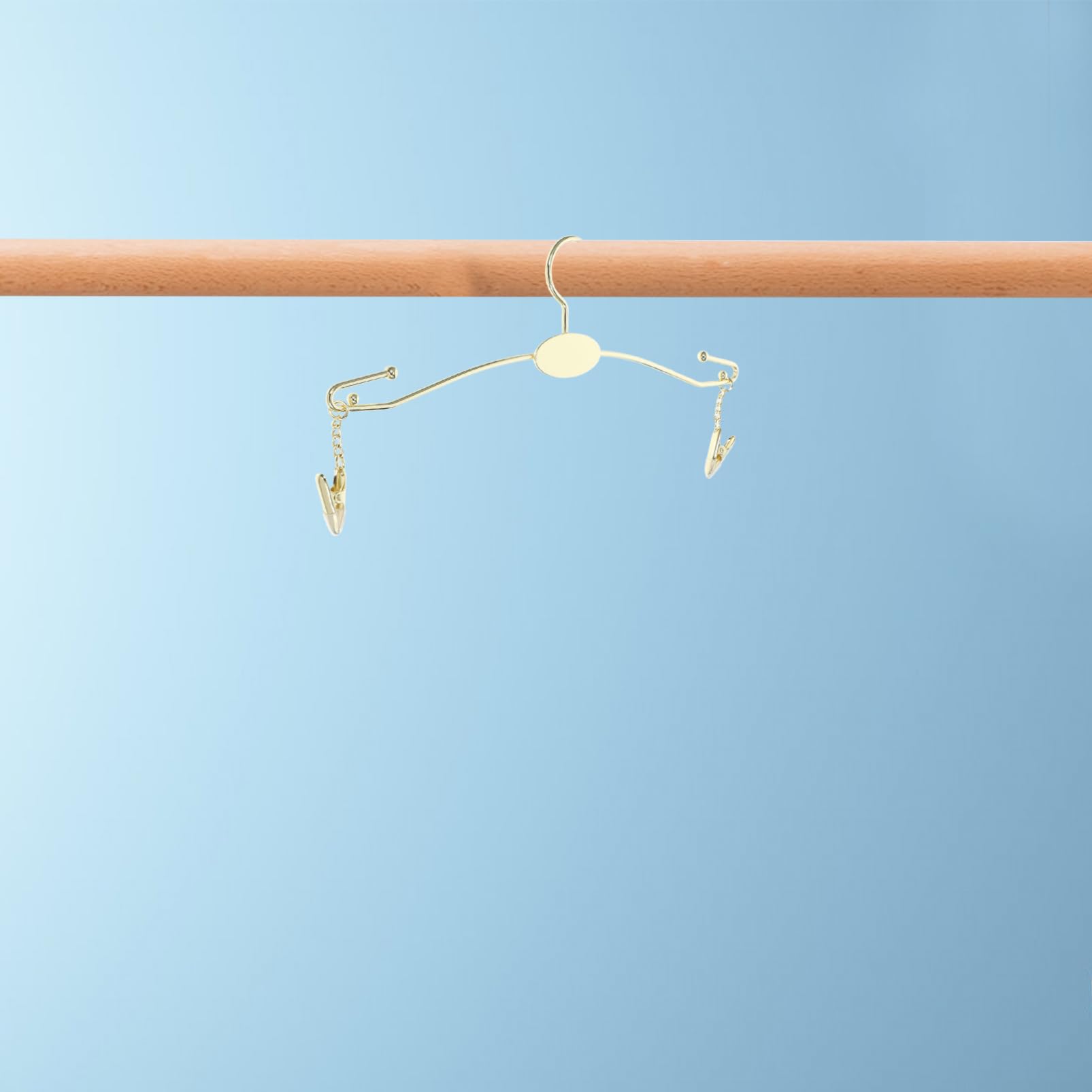 Metallkleiderbügel mit Clips Gold für BHS und Dessous
