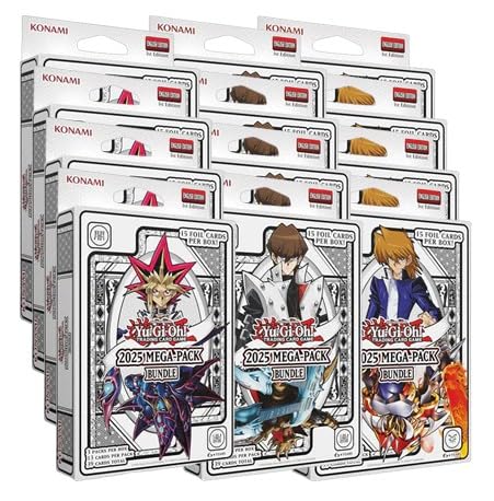 Yu-Gi-Oh! CCG 2025 Mega Pack Bundle Tuck Box Case (12 Boxes) - 4 of Each Art