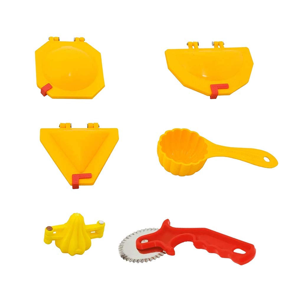 local vocal Mould/Sancha for Modak | kachori | Samosa | karanji | Mud Scoop & Cutter for barfi, Multi Color