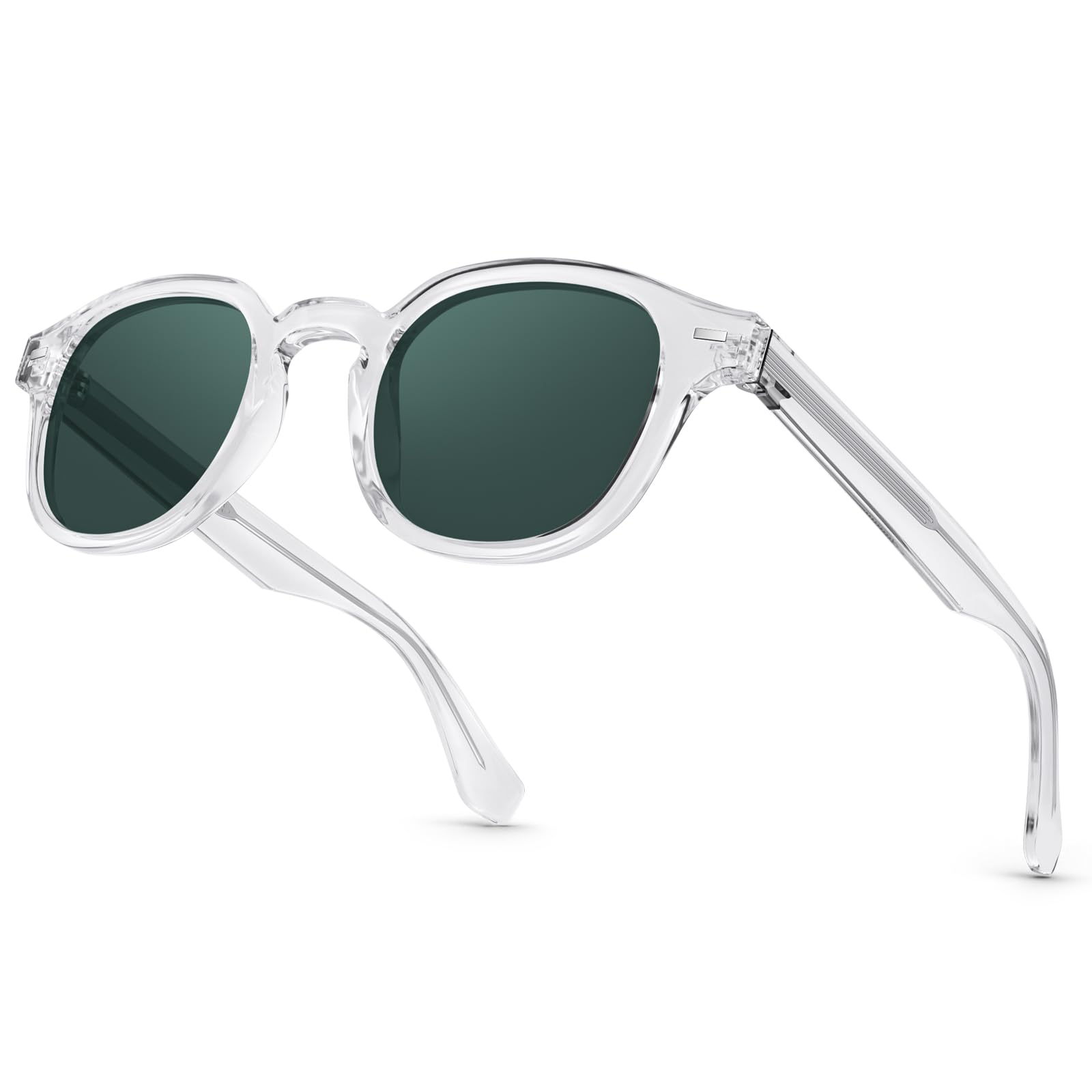 Superb Acetate Frame Scratch/Saltwater Resistant/Oleophobic Coating Lens Vintage Polarized Sunglasses Men Women