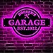 Custom Neon Garage Sign - Personalized Light Up LED Name Sign