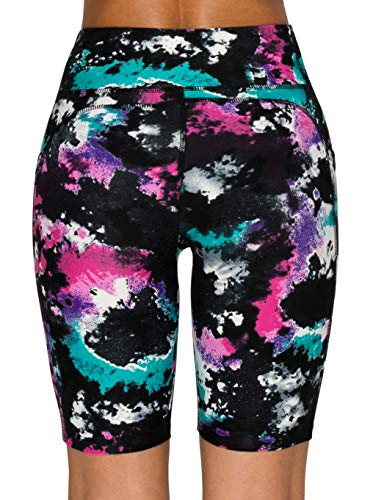 Image of ALWAYS Women's High Waist Bike Shorts - Athletic Workout Tummy Control Stretch Running Yoga Pants