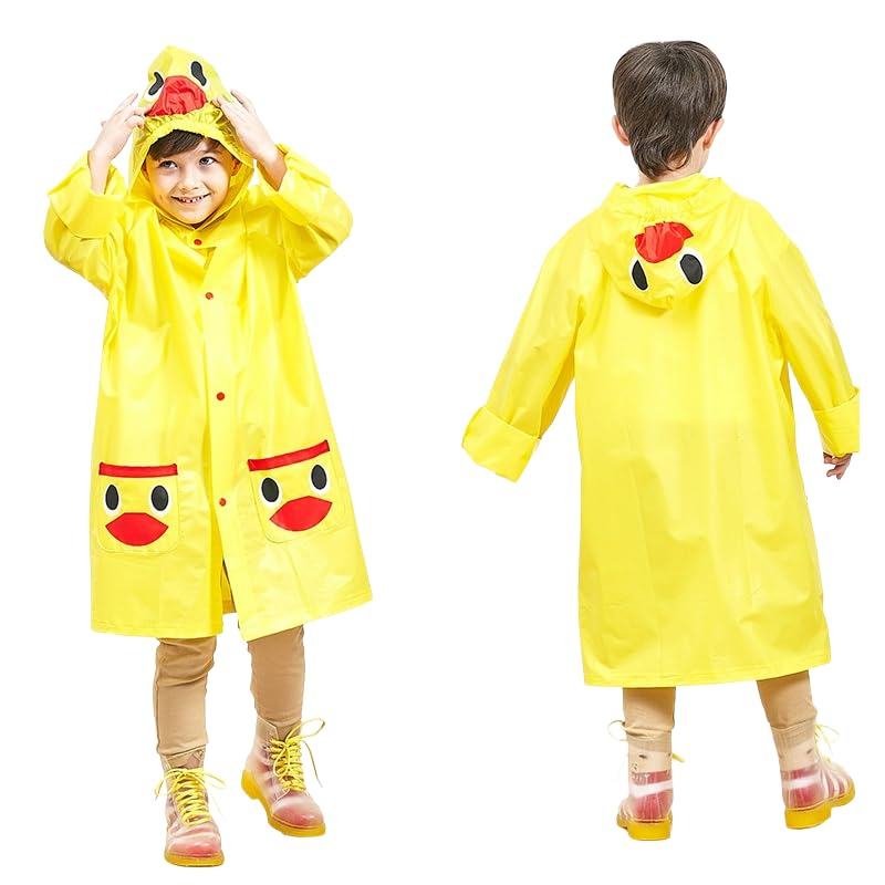 FabNext - 3D Animal Hooded Kids' Raincoat – Waterproof, Lightweight Rain Poncho with Character Pockets for Toddlers & Chil... - Review, Price and Buying Guide