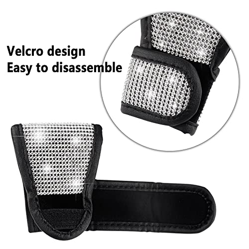 Aokdom Crystal Auto Gear Shift Cover Bling Car Accessories,Universal Car Knob Gear Stick Protector From Scratching With Rhinestone Covers Car Decor Accessories For Women(Bling-003) #TOP4