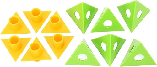 Miniatura 9 de ViaGasaFamido Juego de 6 soportes de pirámide para pintor, mini soportes de pintura de cono, soporte de pintura de gabinete extraíble para soportes