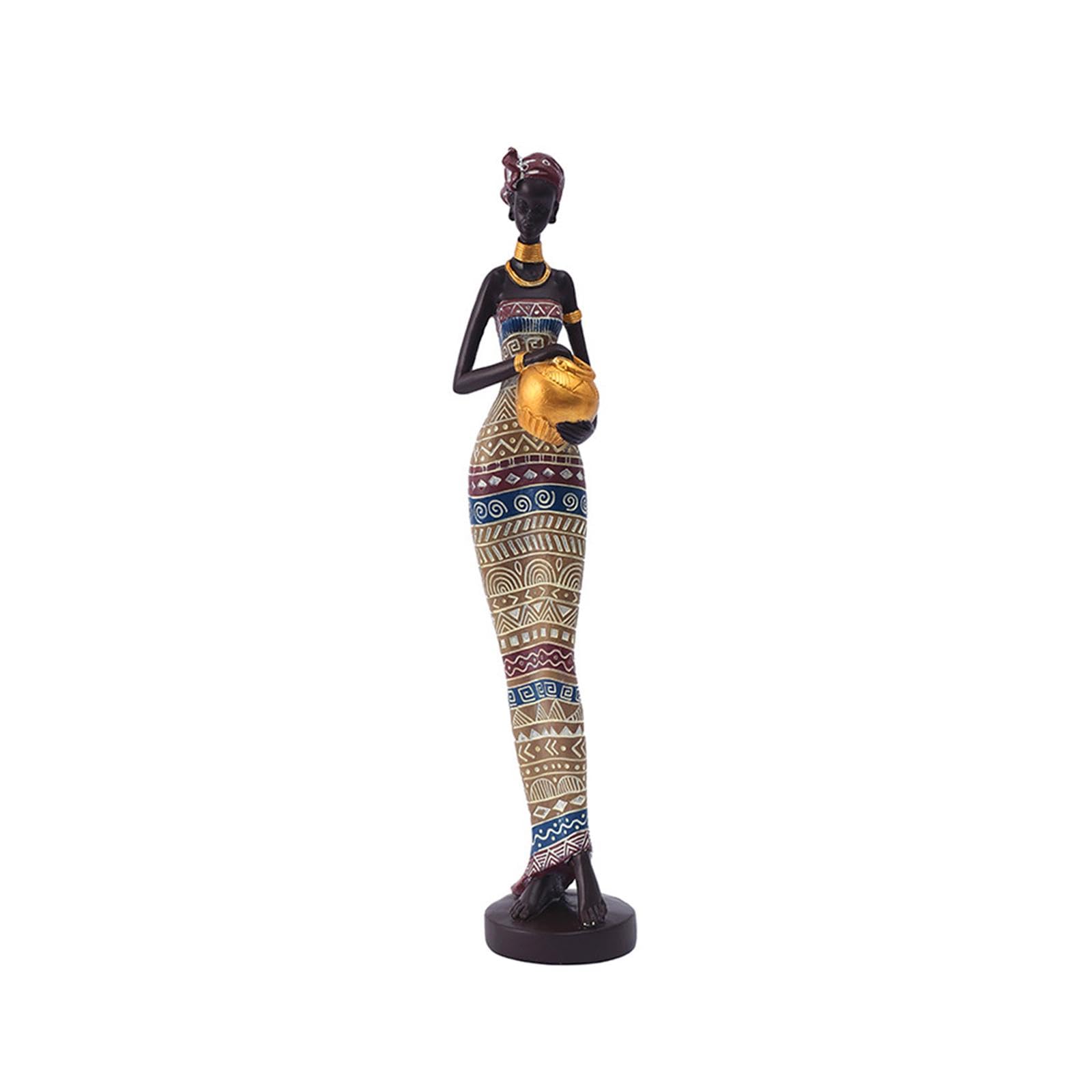 Sculpture de femme tribale africaine pour égayer un salon ou meuble trop terne