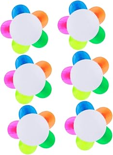 Parliky 6 Peças Caneta Marcador Pincel Pétala De Cinco Cores Para Marcadores Marcadores Marcadores Cores Pastel Pétalas Fluorescentes Marcadores Multicoloridos Materiais De Escrita De