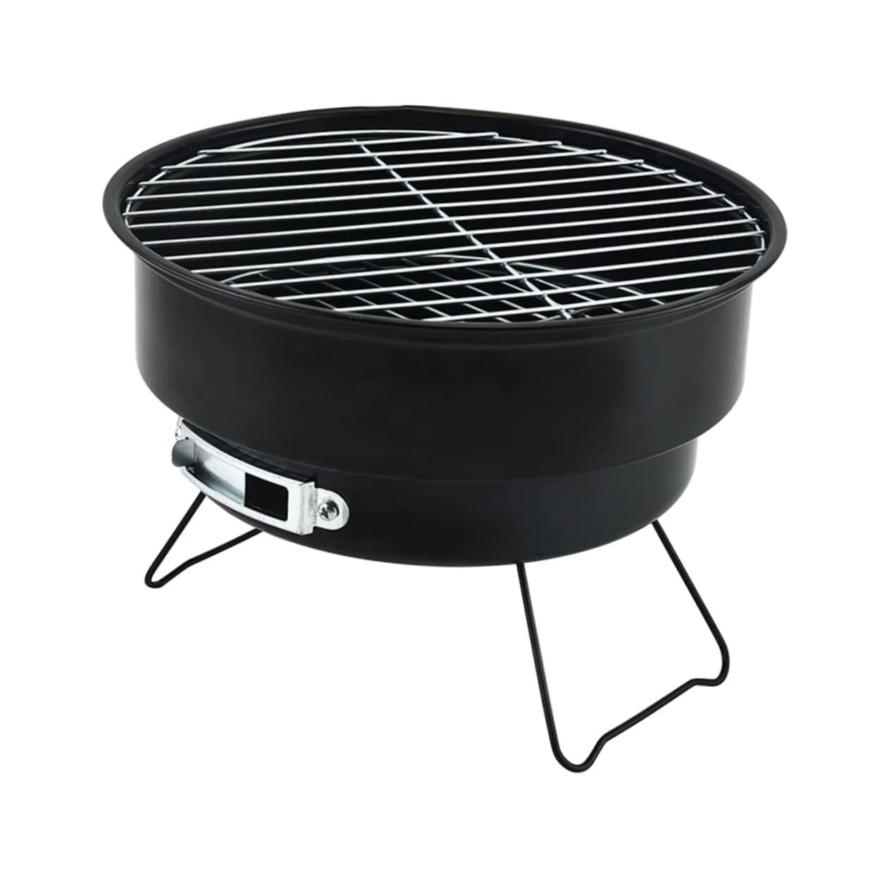 Barbecue pour extérieur Mikikit rond et réchaud portable compact de camping