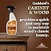 Goddard's Cabinet Makers Wax Cleaning Spray – Wood Cleaner & Furniture Polish to Shine & Protect – Wood Cleaner Spray w/Bee Wax & Lemon Oil for Furniture – Non-Abrasive Wood Polish (23 oz)