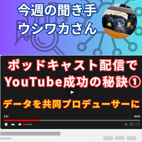 『【日刊0825】ポッドキャスト配信で YouTube成功の秘訣①データを共同プロデューサーに【聞き手:ウシワカさん】』のカバーアート