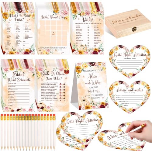 Estune 322 Pcs Bridal Shower Games Set for 50 Guests