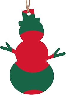Flag of Bangladesh Wooden Hanging Ornaments Snowman Shape 2 PCS for Holiday Decor, Vintage Bell Snowman Shape Pendants