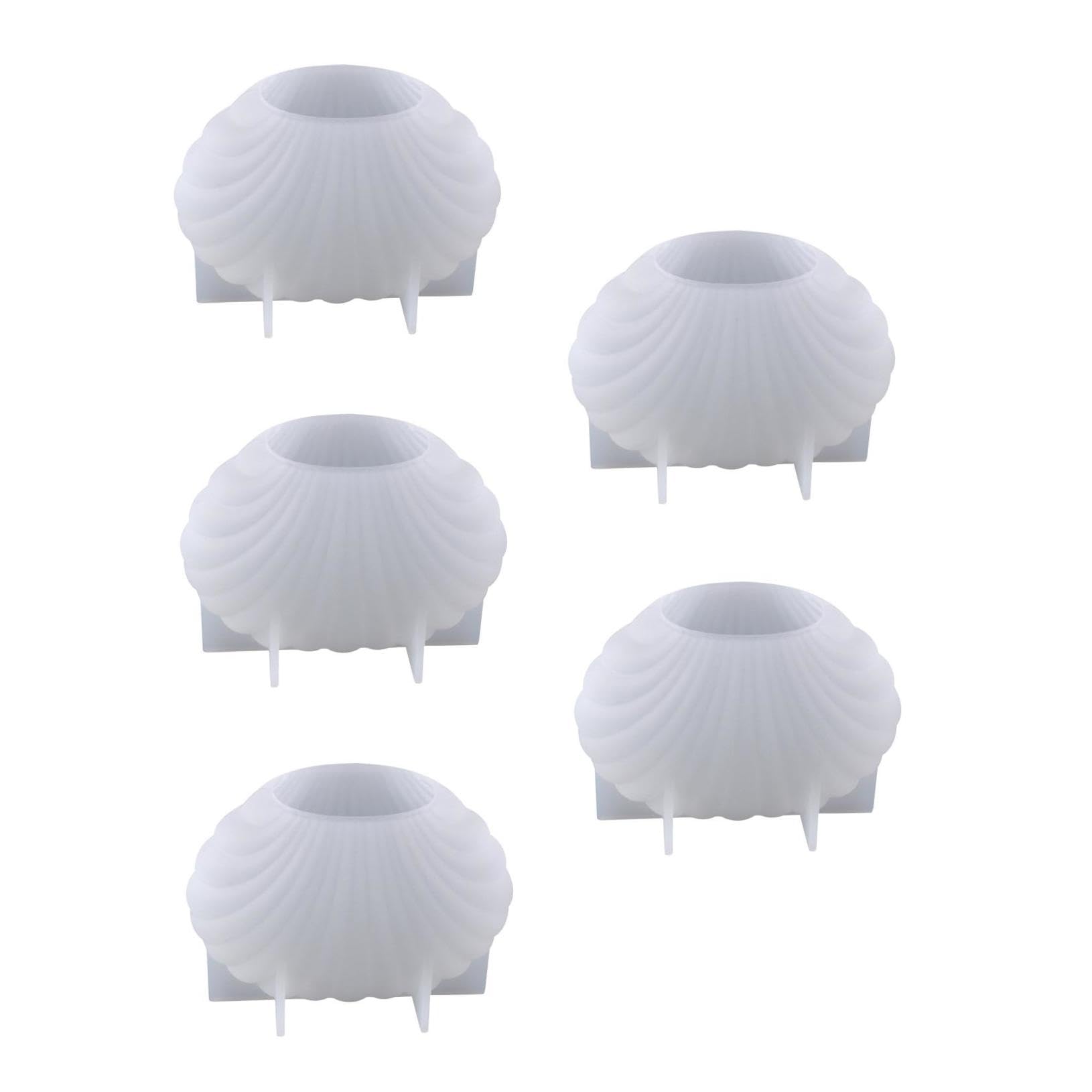 Moulage de bougies premium : lot de 5 moules silicone fins