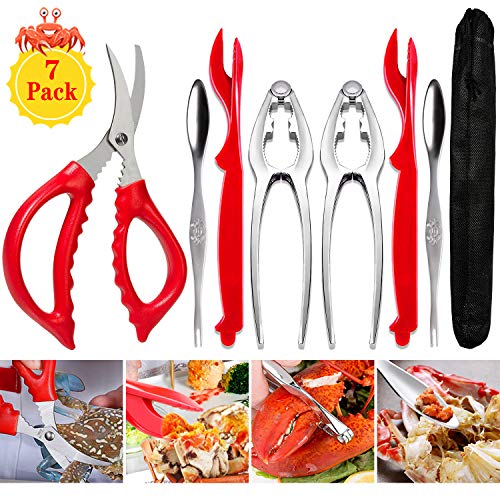 Crab Leg Crackers and Tools - Shellfish Nut Cracker for Nut Stainless Steel