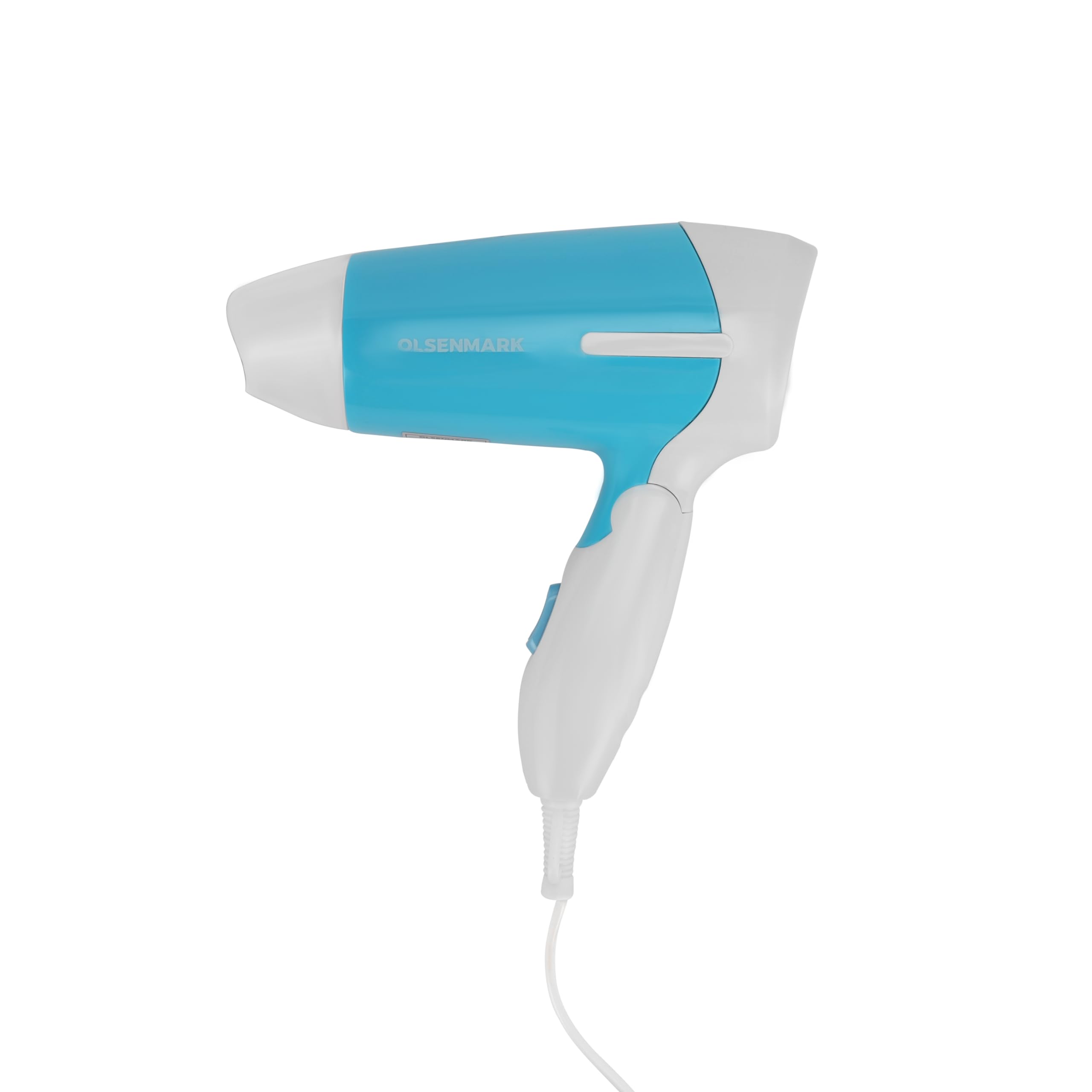 Olsenmark 850 W Travel Hair Dryer OMH4101 with Foldable Handle, 2 Speed Control, Overheat Protection and Compact, Lightweight, Travel Friendly,Salon and at Home Styling, 2 Years Warranty