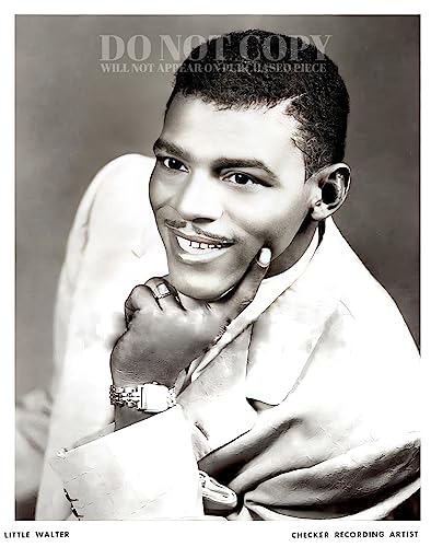 Fotografía rara de Little Walter 8x10, retrato publicitario de blues