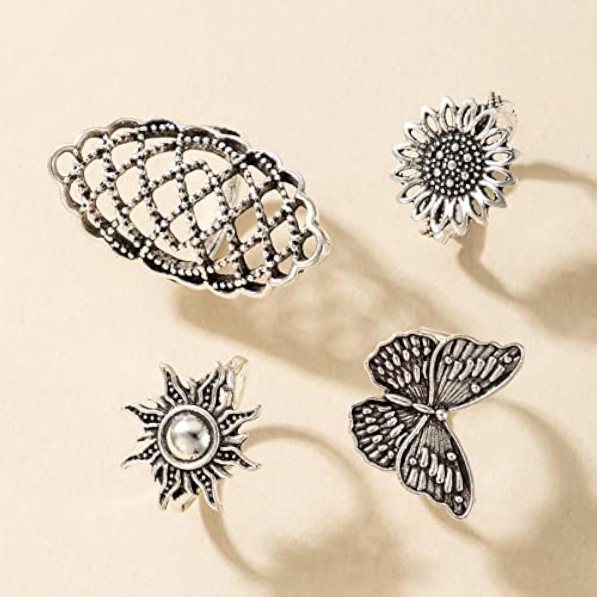 Contemporary Stackable Rings Set - Style 6