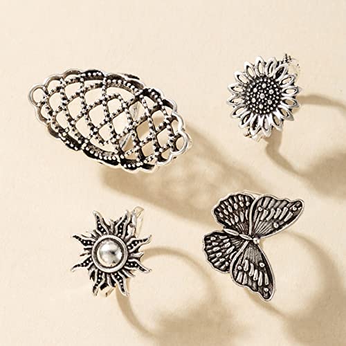 Contemporary Stackable Rings Set - Style 6