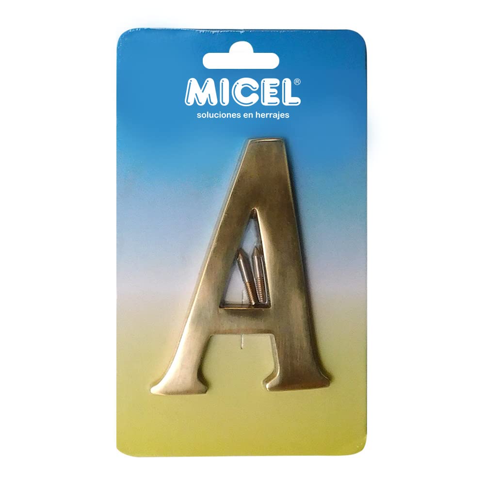 Lettre en laiton 100 mm Micel pour remplacer une signalétique usée ou illisible