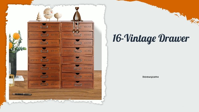 Amazon.com: Vintage Drawer Wooden Drawers Organizer, 16