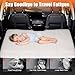 Backseat Car Bed for Honda CRV, Car Camping Bed Platform | Folding Mattress, Eco-Friendly Flocking Portable Travel Platform, No-Inflation Foldable Backseat Mattress, Camping Sleep Gear, Gray
