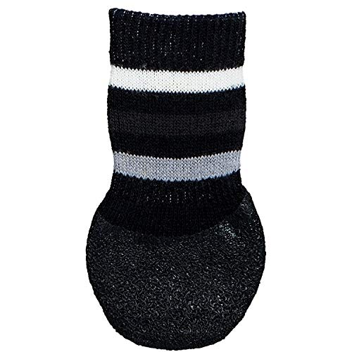 Trixie 19524 Hundesocken, Anti-Rutsch, L, 2 St., schwarz