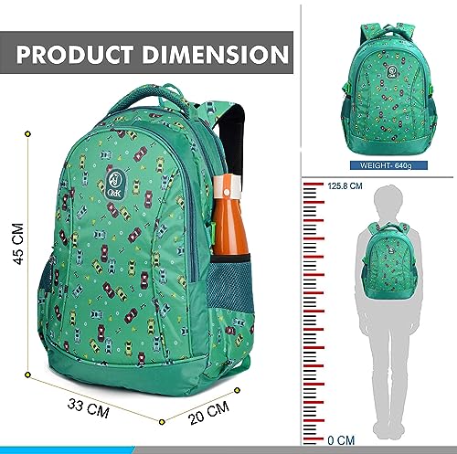 Image of Chris & Kate Multi Printed 32 Ltrs 45 cm Heavy Duty Padded and Spacious Bag for Boys and Girls School College Casual Daypack Water Resistance Backpack