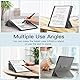 MoKo Ständer Hülle für Kindle Scribe (2024/2022 veröffentlicht) Premium Leder Dreifacher Ständer Schutzhülle mit Stifthalter, Auto Schlaf/Wach für 10,2 Amazon Kindle Scribe 2024, Denim Grau