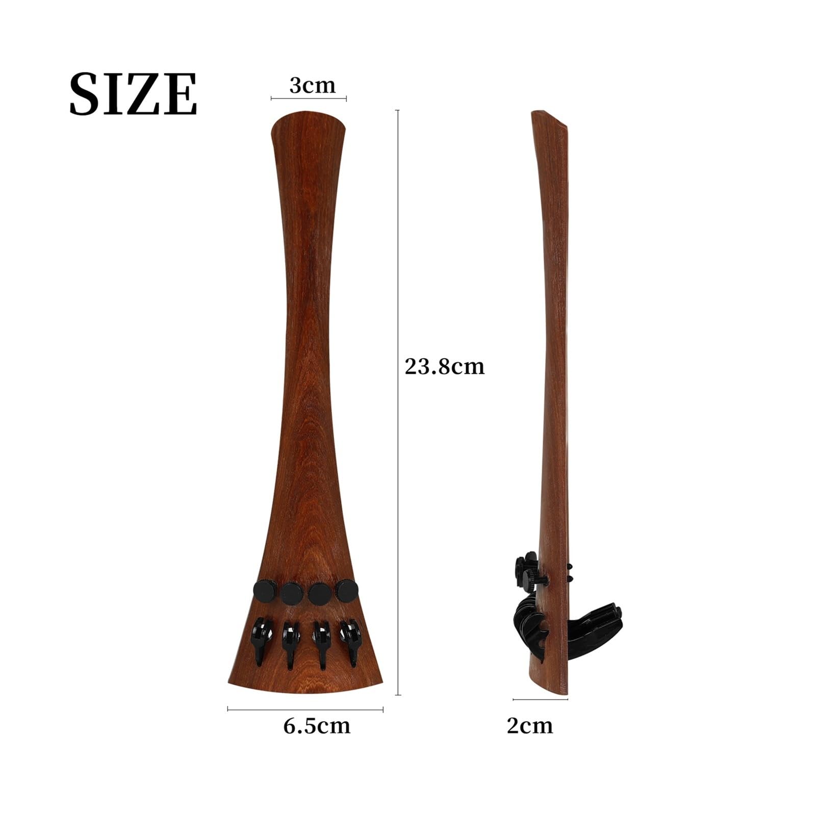 Parti e accessori for strumenti a corda regolabili con cordiera professionale for violoncello 4/4(Redwood)