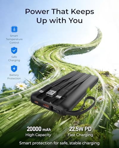 Power Bank portátil VRURC 20000mAh con carga rápida miniatura 3