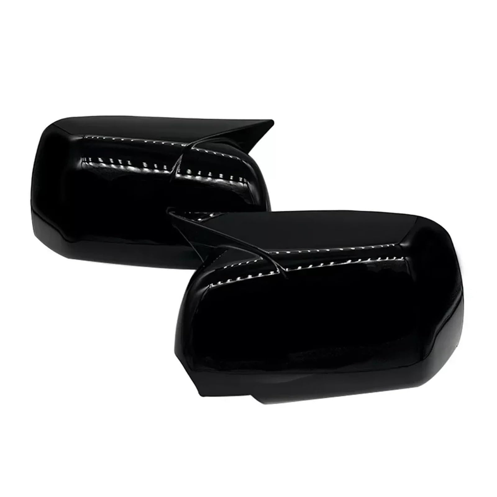 Rearview Mirror Cover Cap for X5 E53 1999-2006 Car Sticker Rearview Side Mirror Cover Wing Cap Exterior Door Case Trim(Gloss Black)