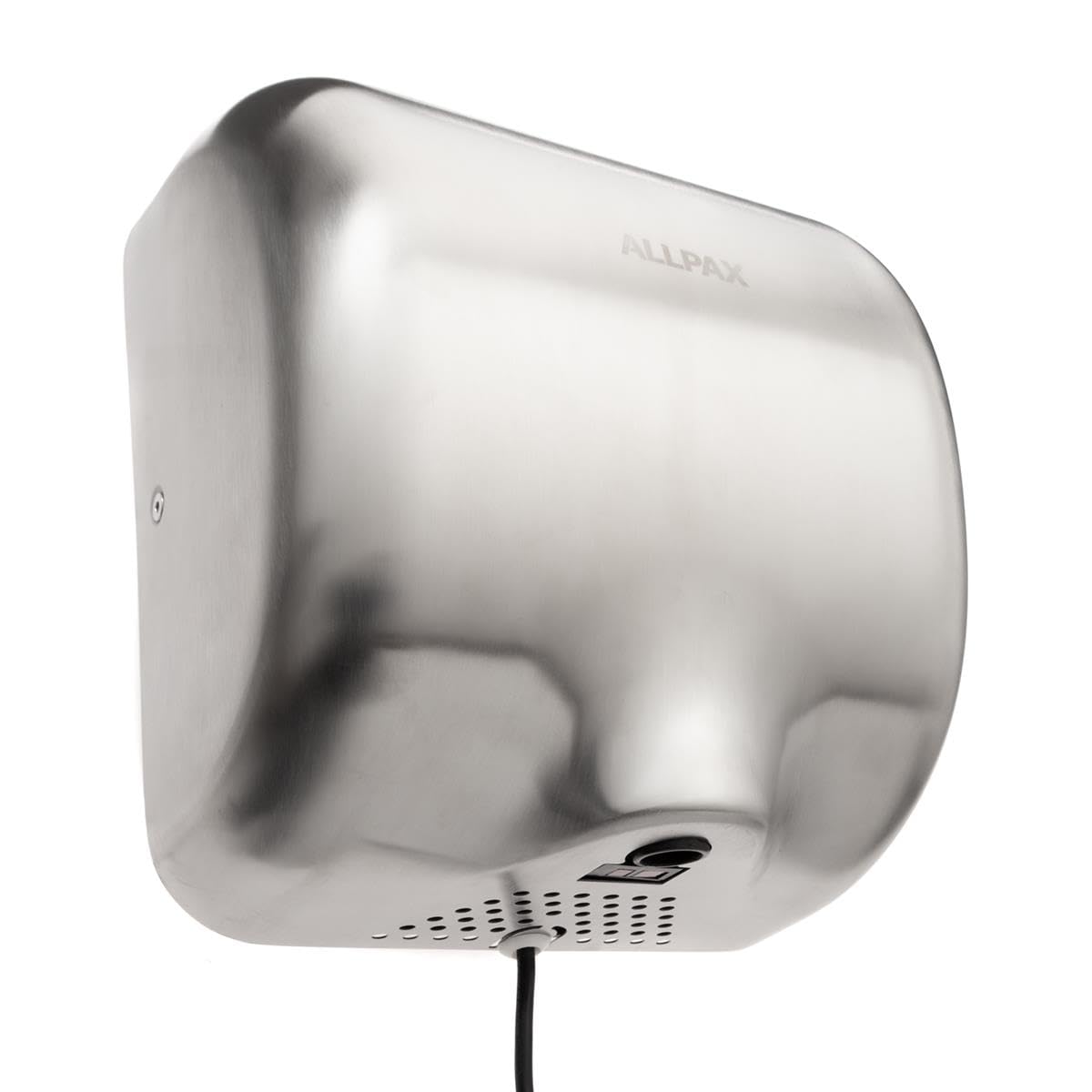 Händetrockner Edelstahl HT-25 – 1800W Turbo Handtrockner mit Sensor, 10–12s Trocknungszeit, 90 m/s Luftgeschwindigkeit, kontaktlos, leise & hygienisch für WC, Gastronomie & öffentliche Waschräume