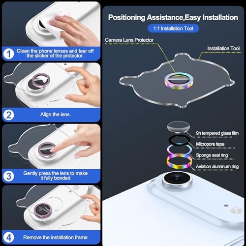 Forte adsorption pour bague d'objectif iPhone Air en métal - 6