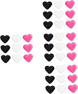 BESTOYARD 36 Pçs Coração Puff Corpo Pó Puff Rosto Puff Flexível Pó Puffs Menina Maquiagem Puff Macio Pó Compacto Puff Pó Maquiagem Puffs Almofada De Maquiagem Ferramentas Lint Mulher