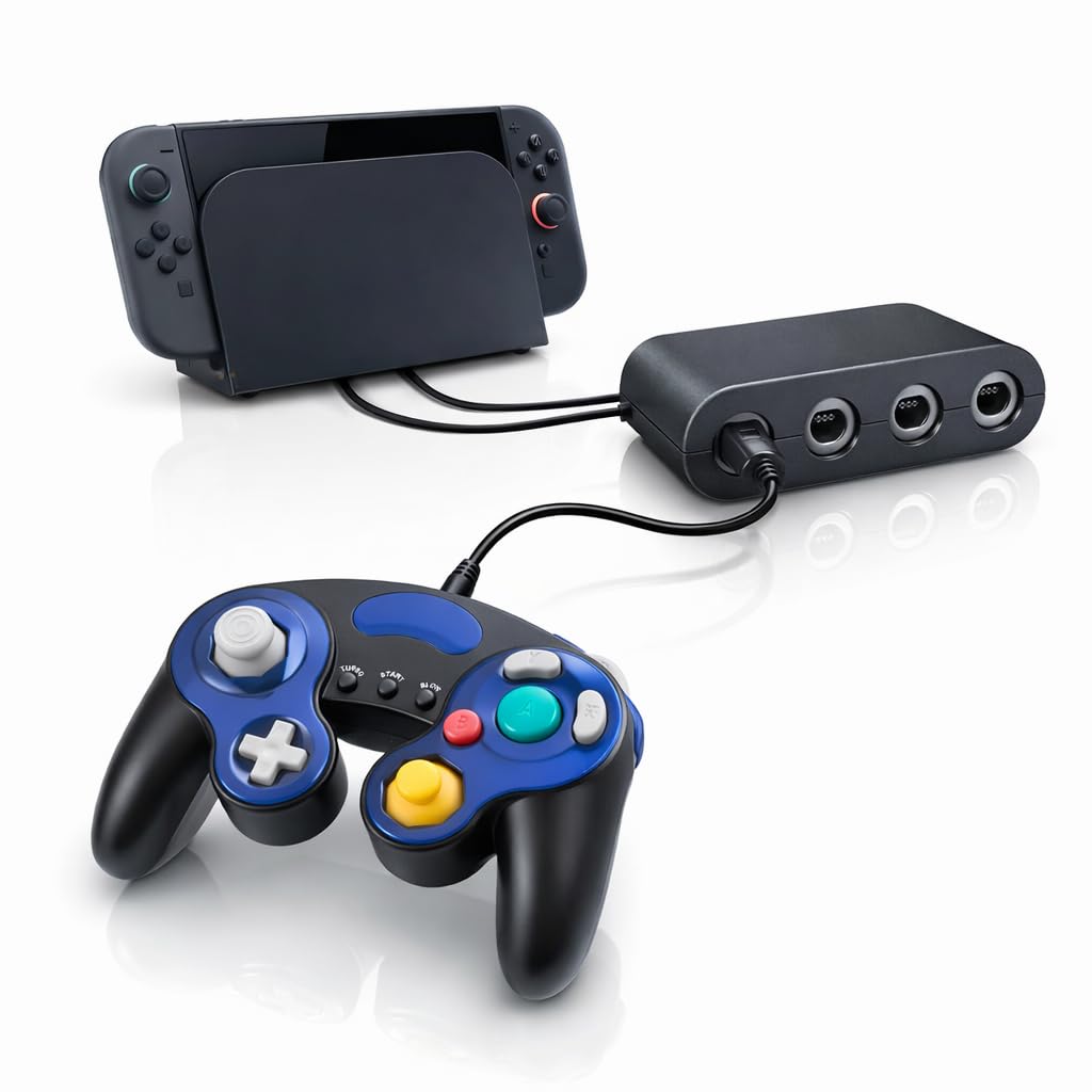 任天堂 - 大乱闘スマッシュブラザーズ&コントローラー&接続タップ セット（みさ） Amazon | 【挿すだけ即プレイ】ゲームキューブコントローラー 互換