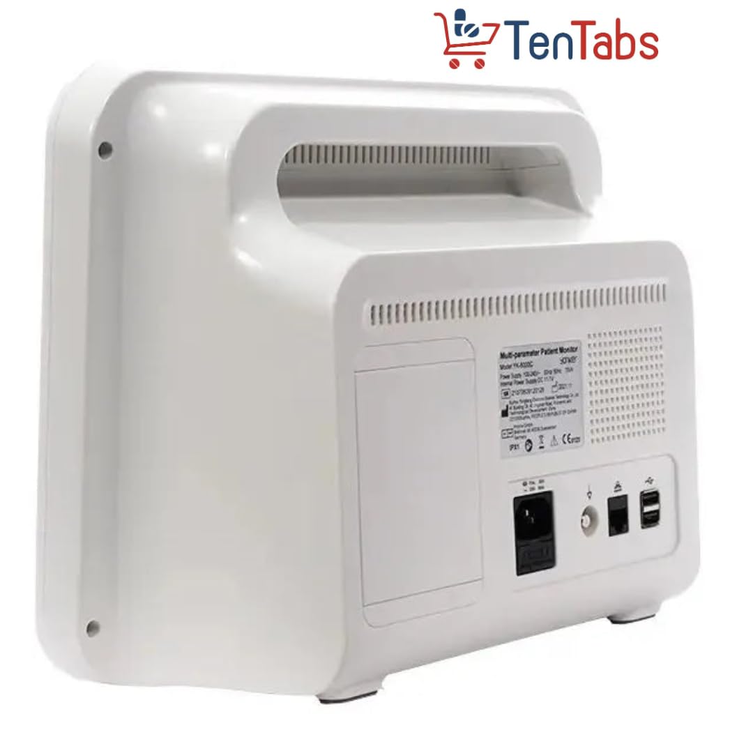 TenTabs Yonker Multipara Patient Monitor YK-8000C with Adult Probe | 5 para Patient Monitor | ICU Vital Signs Monitor for Adult | TFT Display | Hospital Clinic ICU/CCU/OR Use (1 Yr Warranty) 3