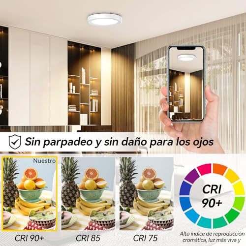 Mejores precios y opiniones de Plafones LED para baño resistente al agua que puedes comprar esta semana. 29 Imagen adicional