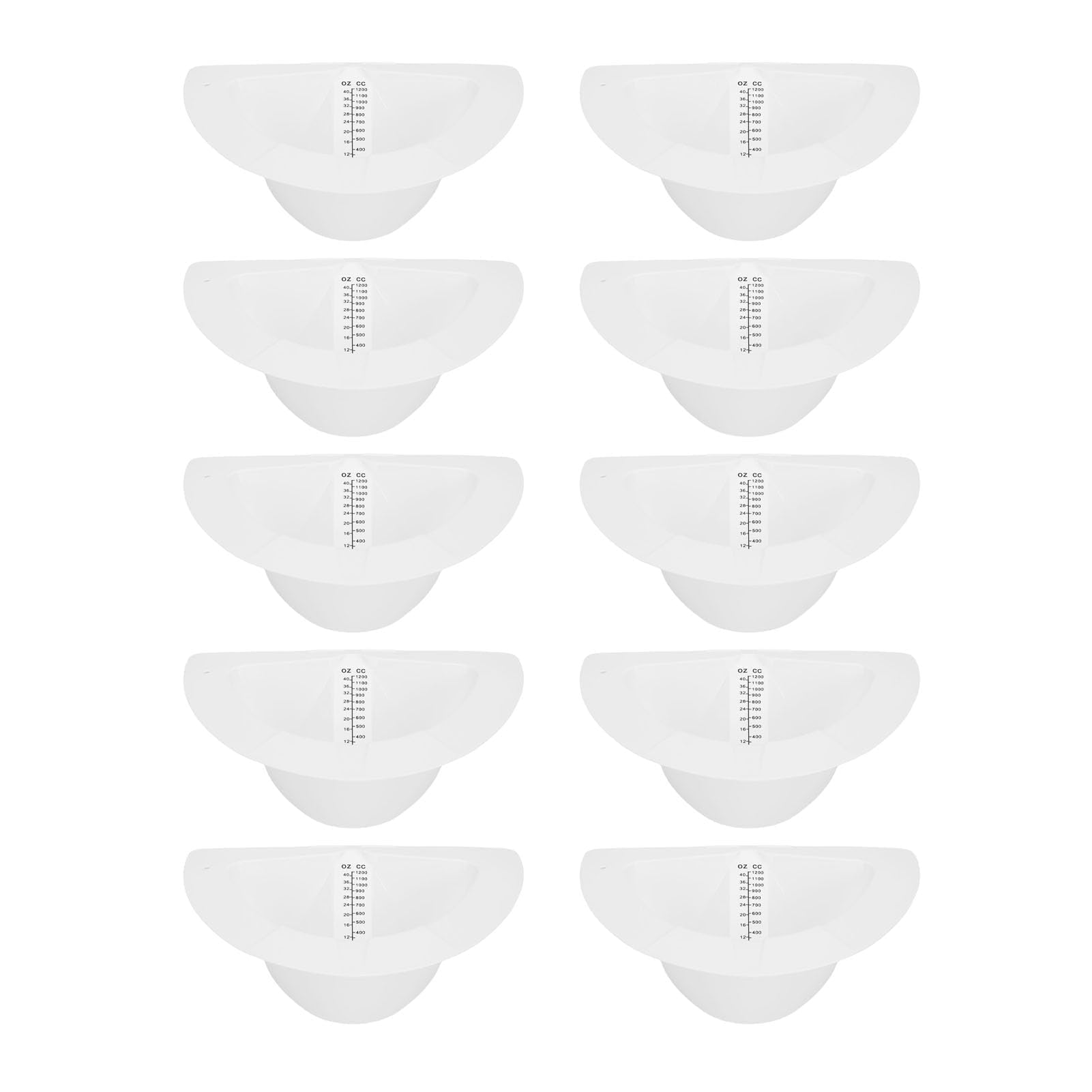 Pssopp 10pcs Próbka Kolekcjoner, 1200 Ml Plastikowa Szczelna Próbka Kolekcja Kapeluszowa Kapelusz Toalety Kapelusz Pielęgniarski dla Kobiet i Wymioty w Moczu w Podeszłym Wieku