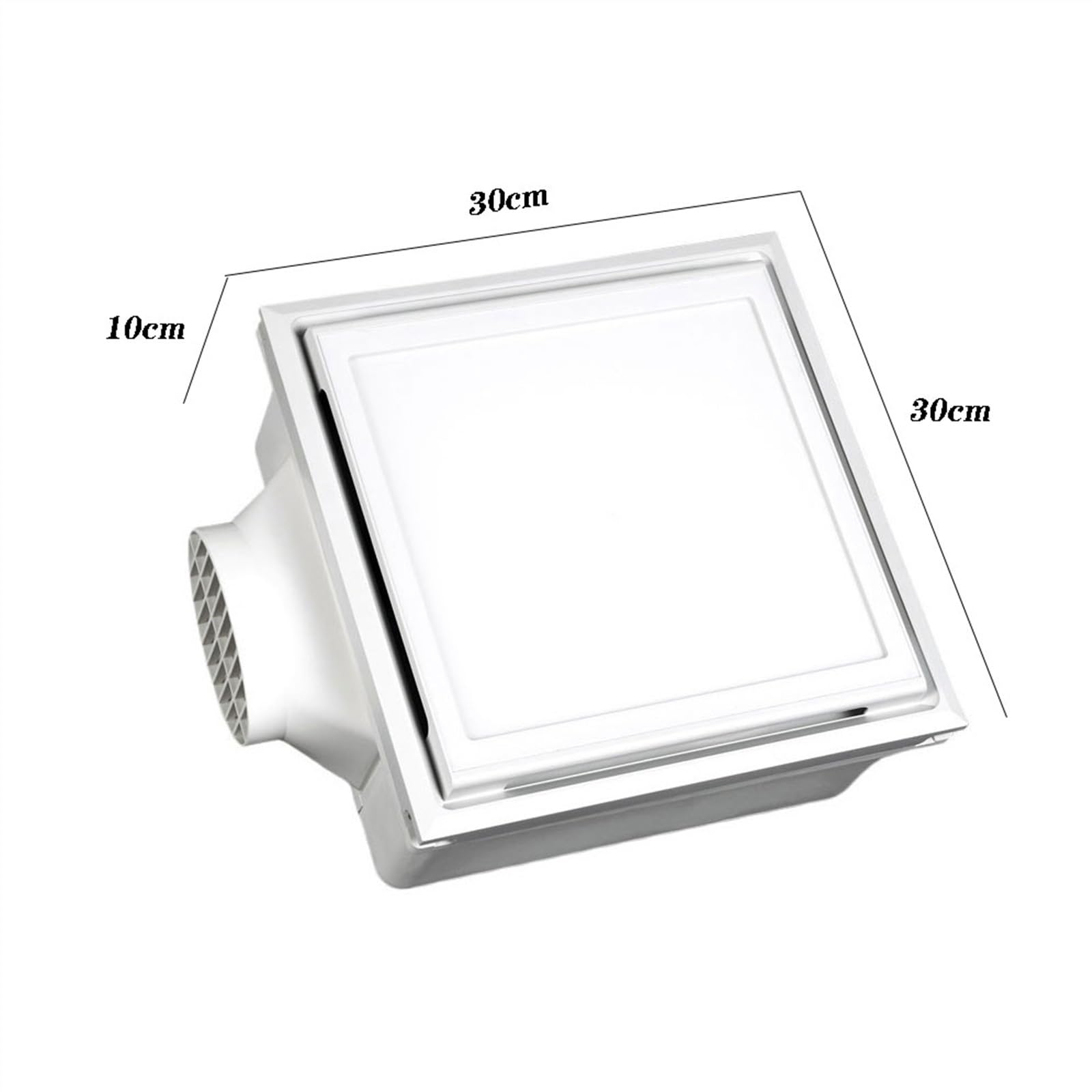 Ventilador Ventilador de techo integrado de 30x30cm, combinación de iluminación for baño, cocina, extractor de alta potencia Cuarto de baño
